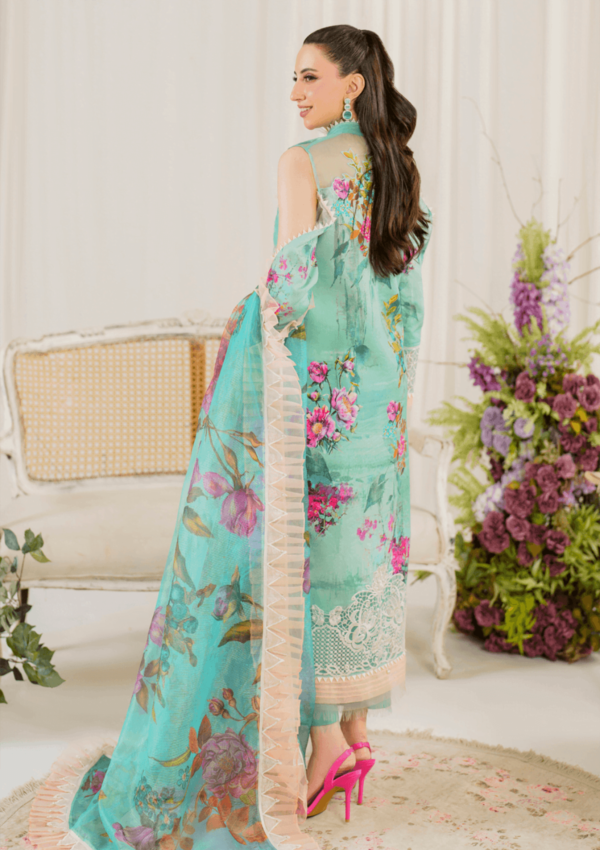 Asifa & Nabeel Ap24 03 Water Lily Pretty In Pink Premium Lawn Collection