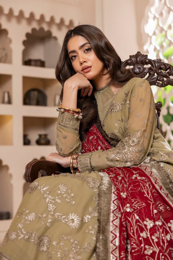 House Of Nawab Gulmira D-03 Zeba Nawab Gulmira Embroidered Chiffon Collection 2024