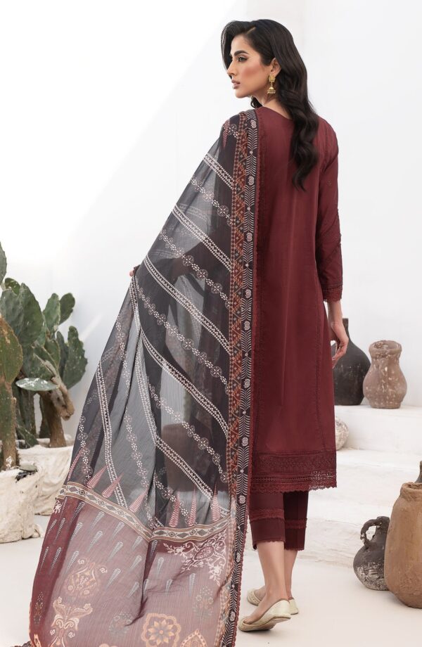 Zarif Zl-02 Elvira Eid Embroidered Lawn 3Pc Suit Collection 2024