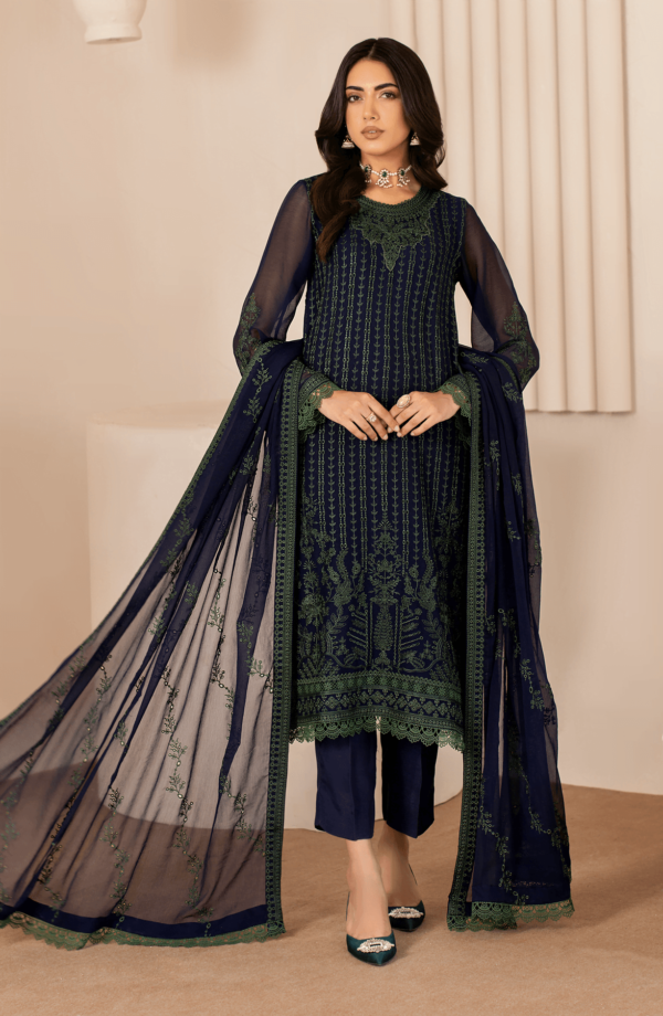 Zarif Thread Works Zl-06 Mahay Works Embroidered Chiffon 3pc Collection 2024