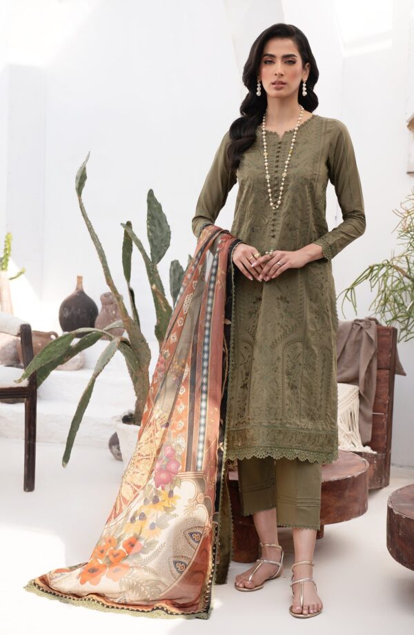 Zarif Zl-06 Remiah Eid Embroidered Lawn 3pc Suit Collection 2024