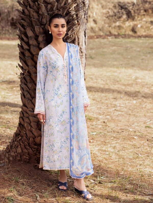 Zaha By Khadijah Shah Zl24-03B Aysel Embroidered Lawn 3Pc Suit Collection 2024