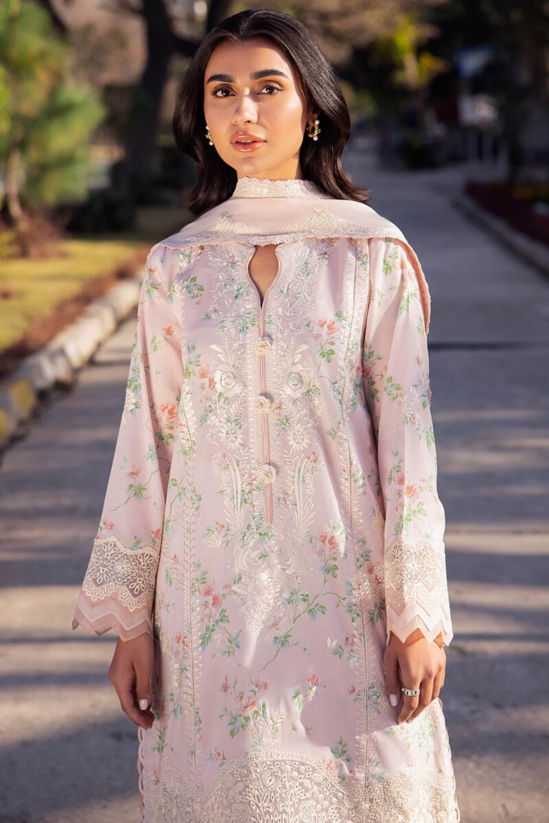 product Zaha By Khadijah Shah Zl24-04a Asema Embroidered Lawn 3pc Suit Collection 2024