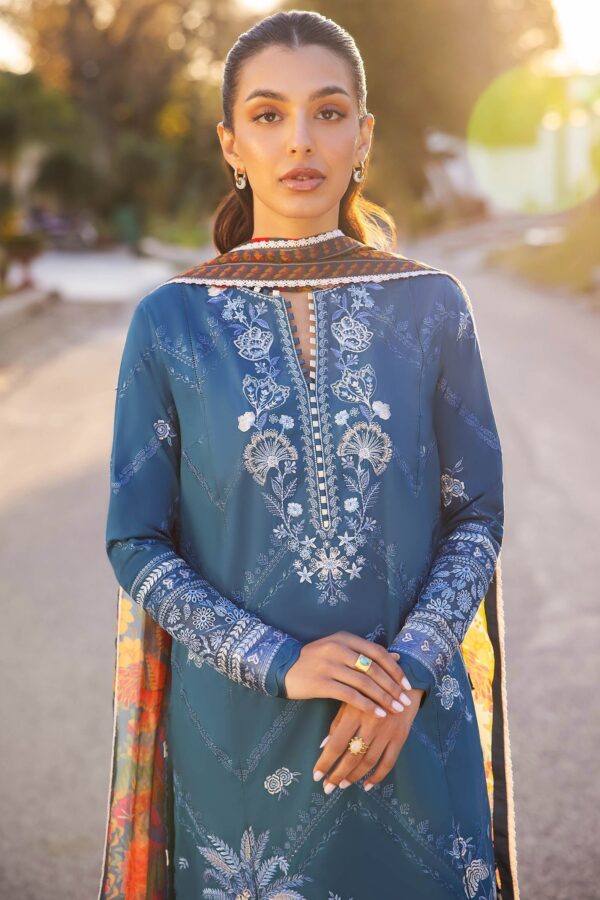 Zaha By Khadijah Shah Zl24-05B Eira Embroidered Lawn 3Pc Suit Collection 2024