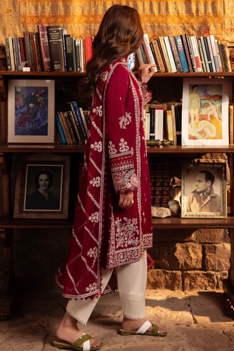 product Zaha By Khadijah Shah Zl24-07b Zenel Embroidered Lawn 3pc Suit Collection 2024