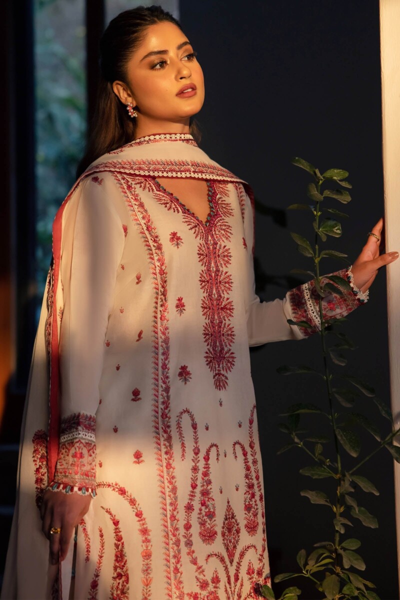 product Zaha By Khadijah Shah Zl24-09a Elania Embroidered Lawn 3pc Suit Collection 2024