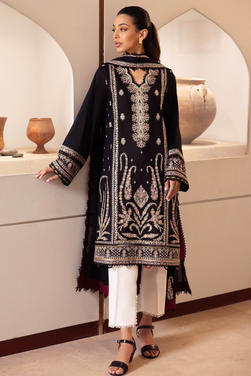 product Zaha By Khadijah Shah Zl24-09b Elania Embroidered Lawn 3pc Suit Collection 2024