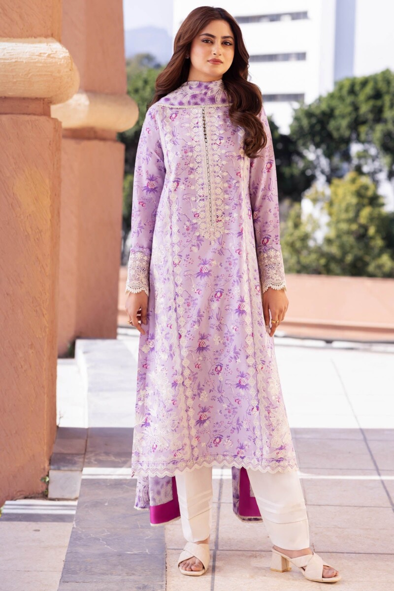 product Zaha By Khadijah Shah Zl24-10a Sena Embroidered Lawn 3pc Suit Collection 2024