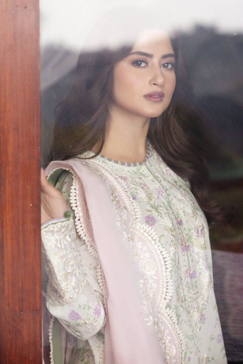 product Zaha By Khadijah Shah Zl24-12b Leyla Embroidered Lawn 3pc Suit Collection 2024