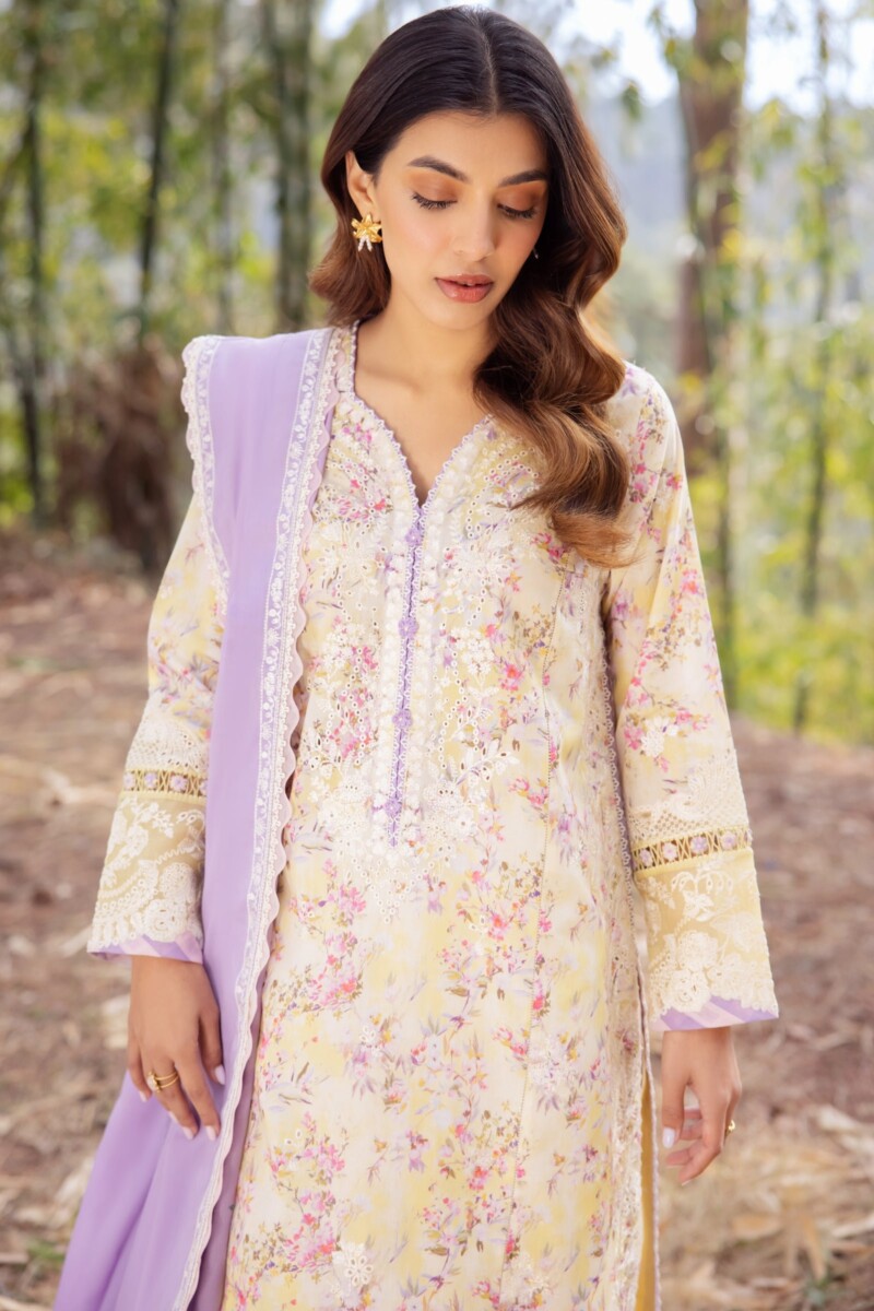 product Zaha By Khadijah Shah Zl24-13a Sezem Embroidered Lawn 3pc Suit Collection 2024