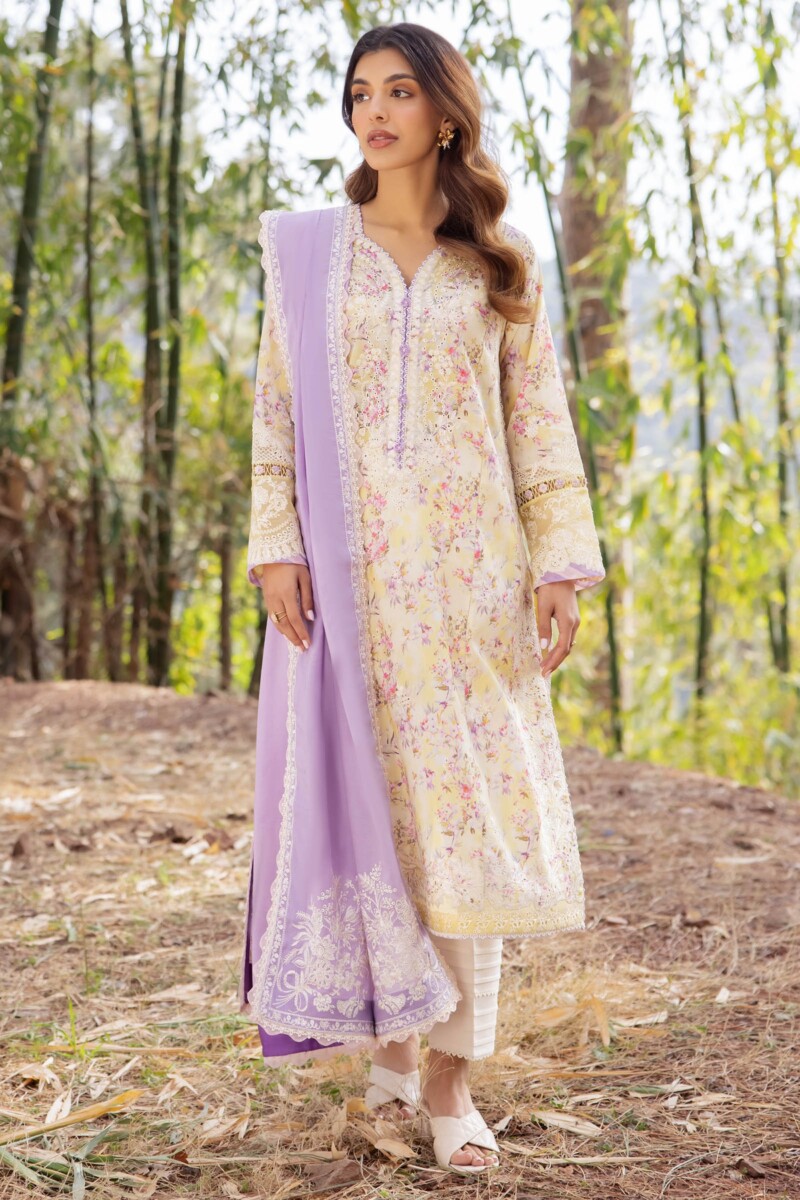 product Zaha By Khadijah Shah Zl24-13a Sezem Embroidered Lawn 3pc Suit Collection 2024