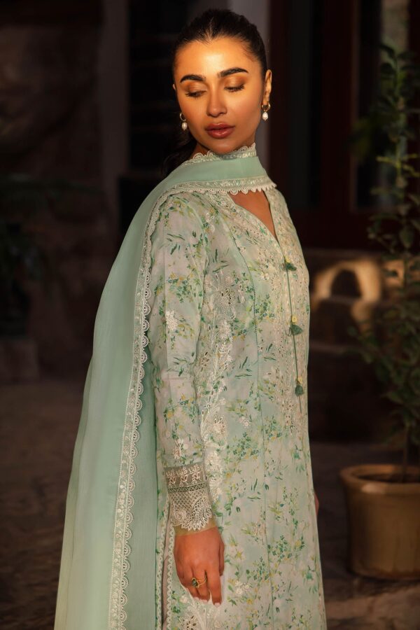 Zaha By Khadijah Shah Zl24-13B Sezem Embroidered Lawn 3Pc Suit Collection 2024