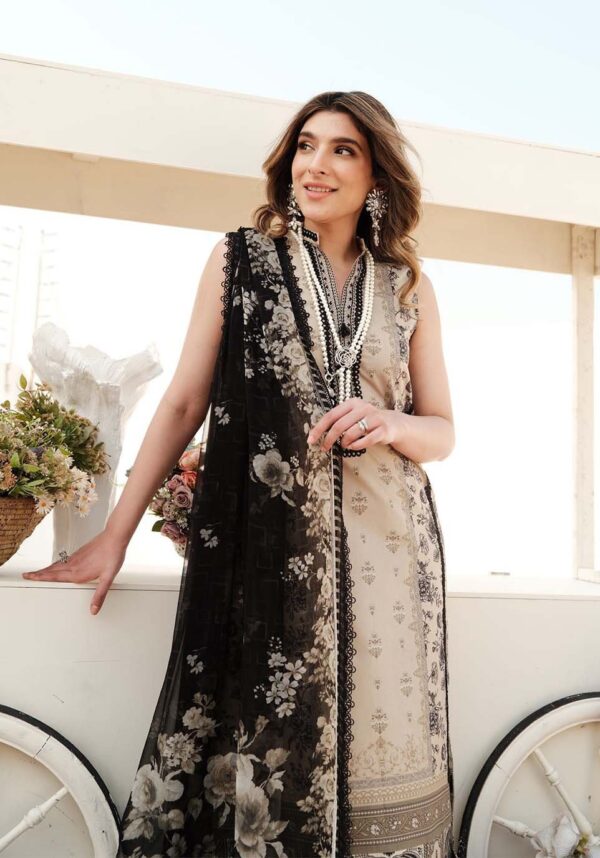 Zarqash Zq-01 Luxury Lawn 3Pc Suit Collection 2024