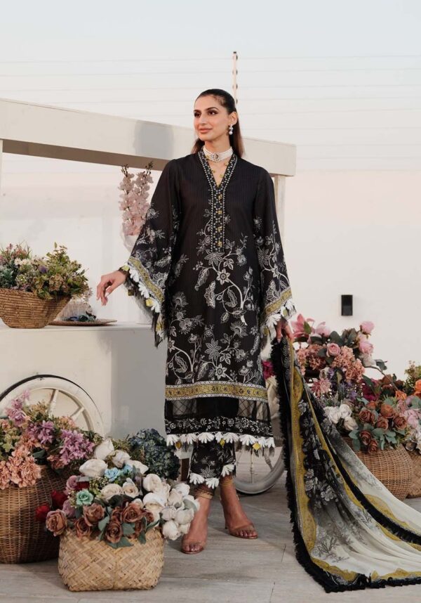 Zarqash Zq-14 Luxury Lawn 3Pc Suit Collection 2024