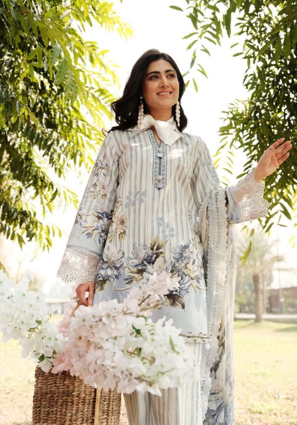 Zarqash Zq-15 Luxury Lawn 3Pc Suit Collection 2024