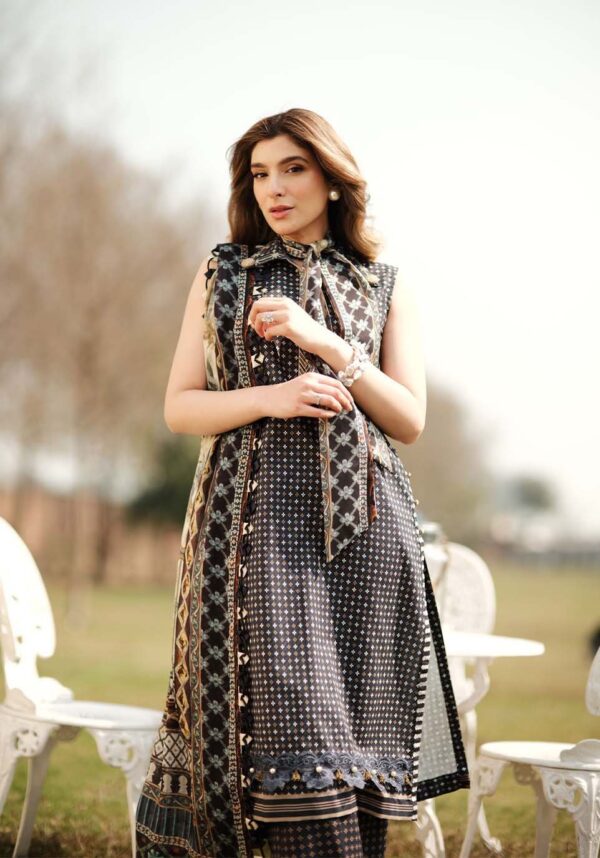 Zarqash Zq-02 Luxury Lawn 3Pc Suit Collection 2024