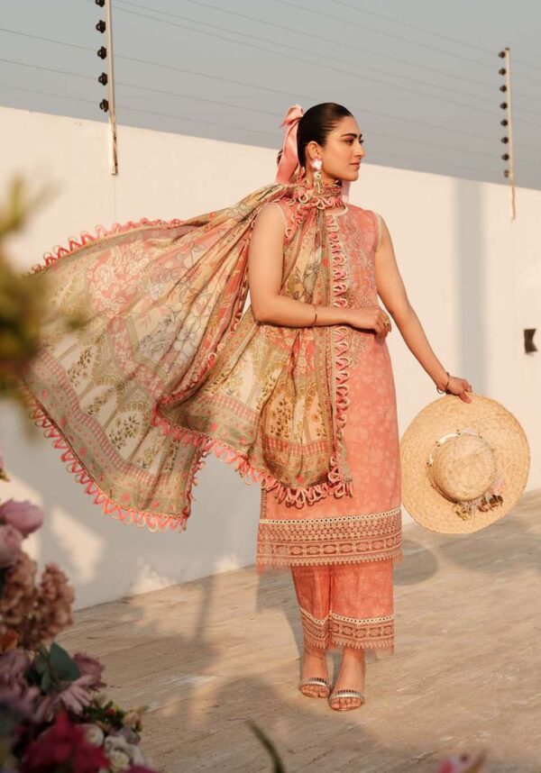 Zarqash Zq-04 Luxury Lawn 3Pc Suit Collection 2024