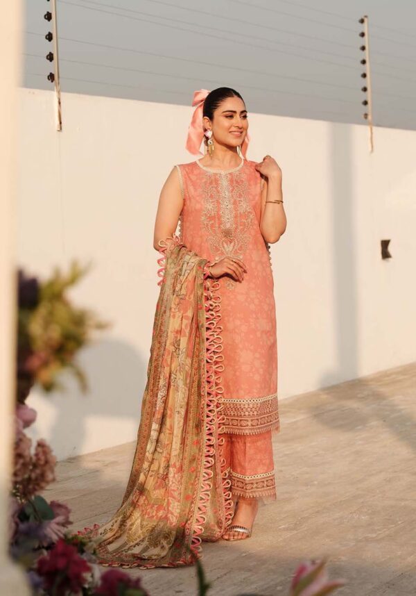 Zarqash Zq-04 Luxury Lawn 3Pc Suit Collection 2024