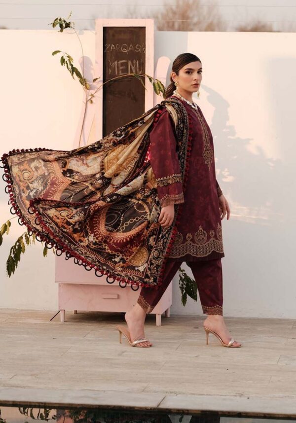 Zarqash Zq-06 Luxury Lawn 3Pc Suit Collection 2024