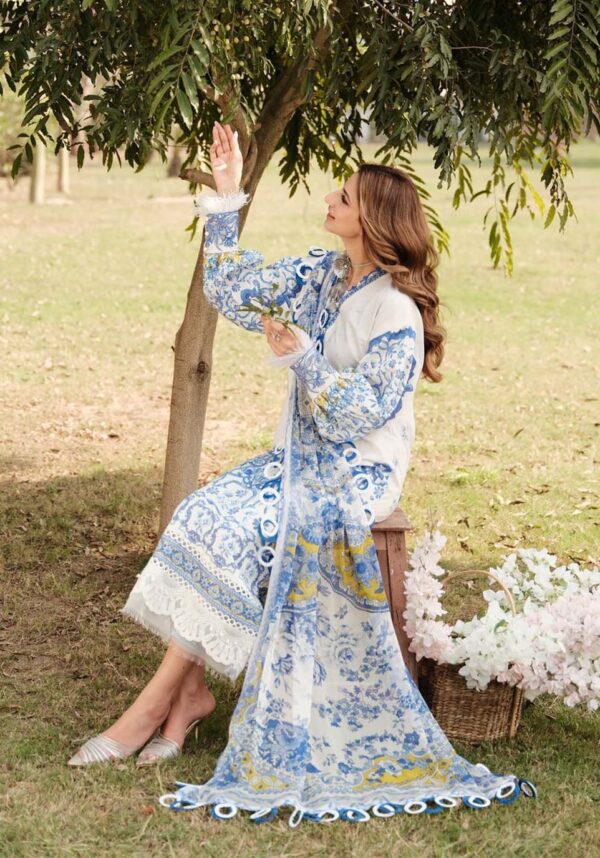 Zarqash Zq-07 Luxury Lawn 3Pc Suit Collection 2024