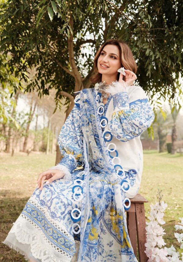 Zarqash Zq-07 Luxury Lawn 3Pc Suit Collection 2024