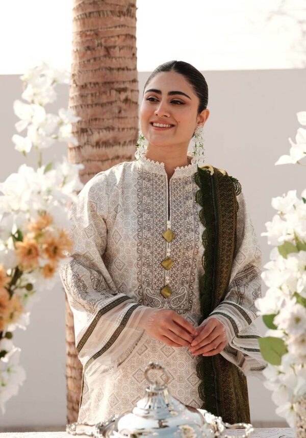 Zarqash Zq-09 Luxury Lawn 3Pc Suit Collection 2024