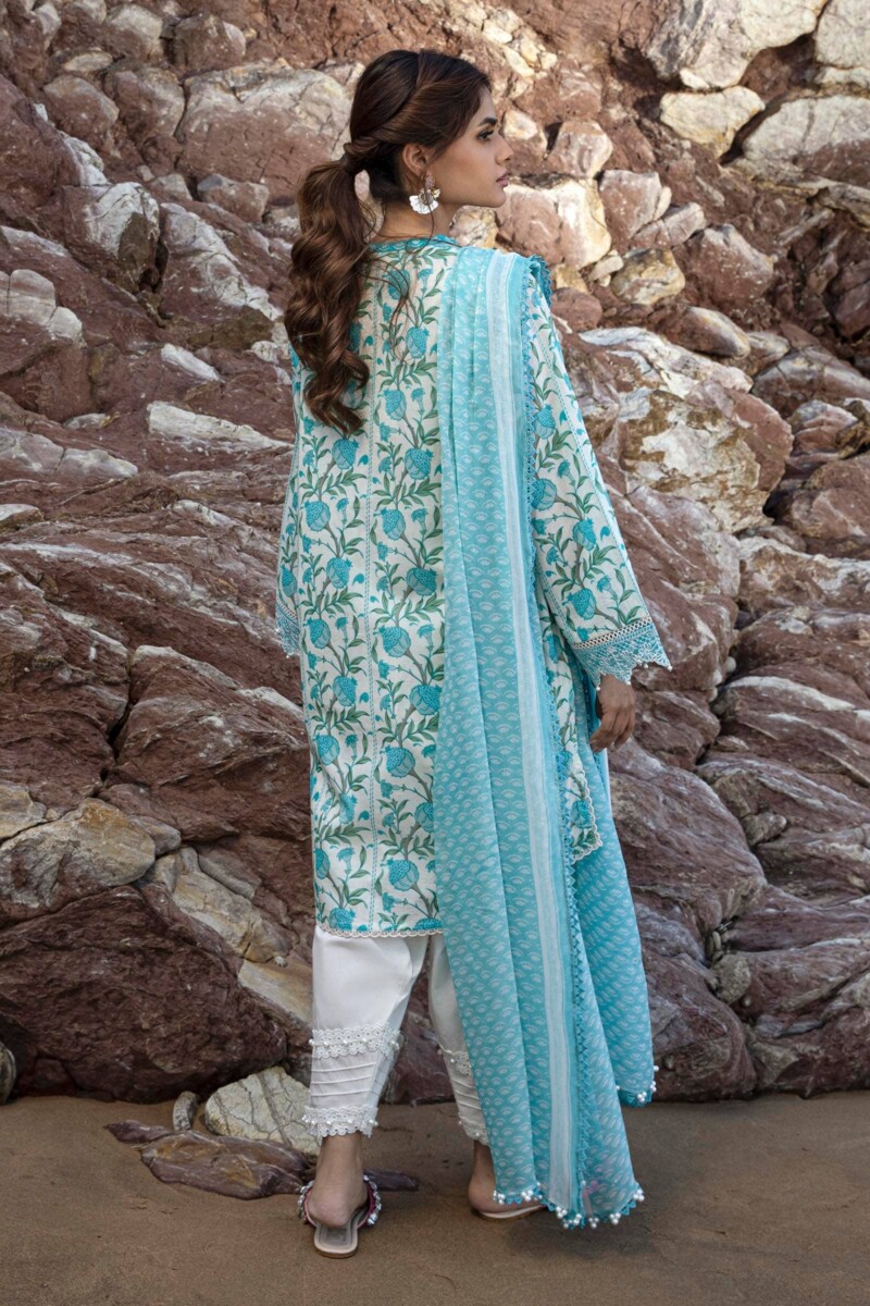 product Sana Safinaz Digital Printed Lawn H241-002a-2bi 3 Piece Suit Cultural Outfit 2024