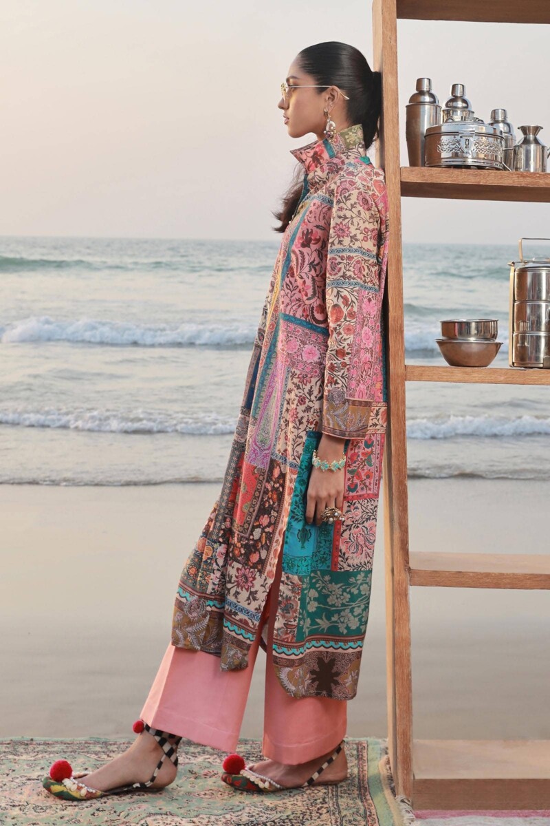 product Sana Safinaz Digital Printed Lawn H241-014a-2c 3 Piece Suit Cultural Outfit 2024