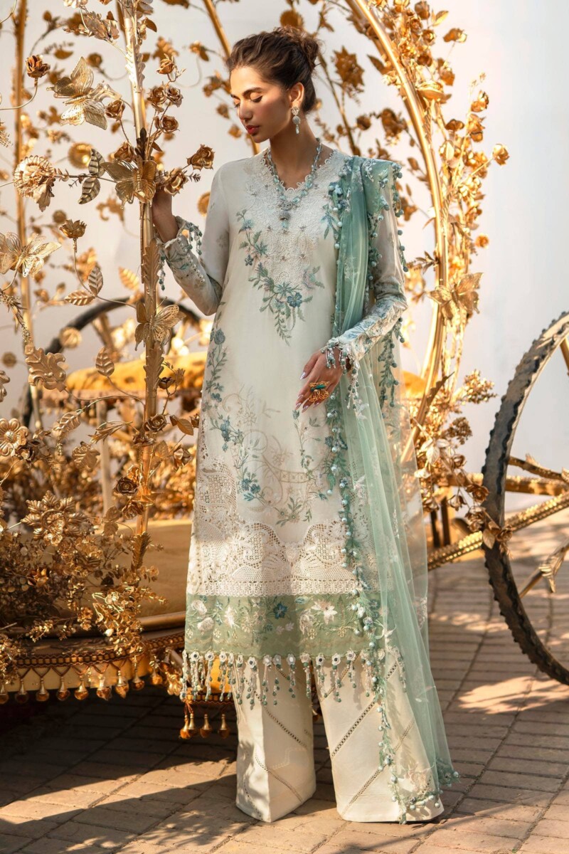 product Sana Safinaz Embroidered Lawn L241-003a-3ct 3 Piece Suit Cultural Outfit 2024