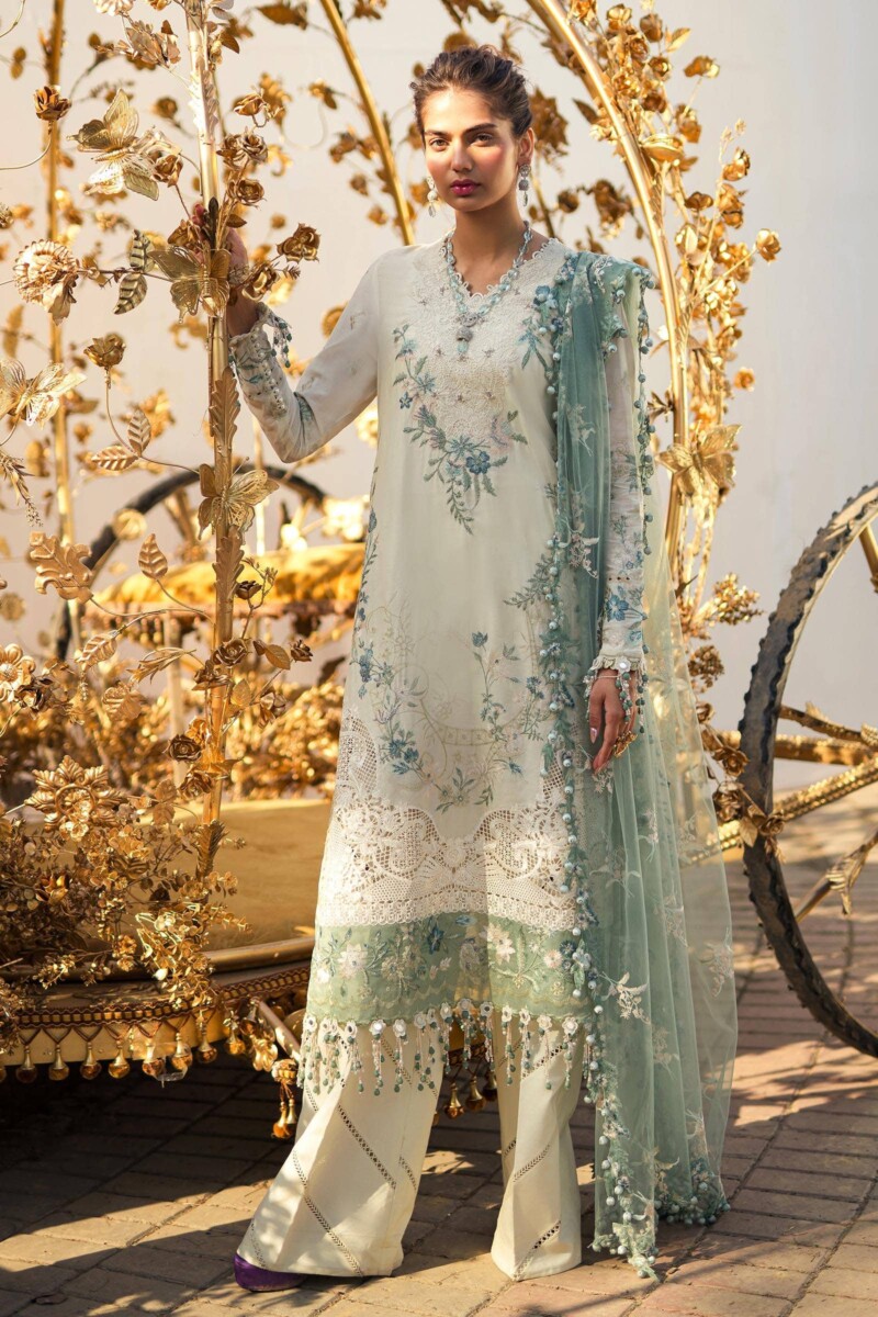 product Sana Safinaz Embroidered Lawn L241-003a-3ct 3 Piece Suit Cultural Outfit 2024