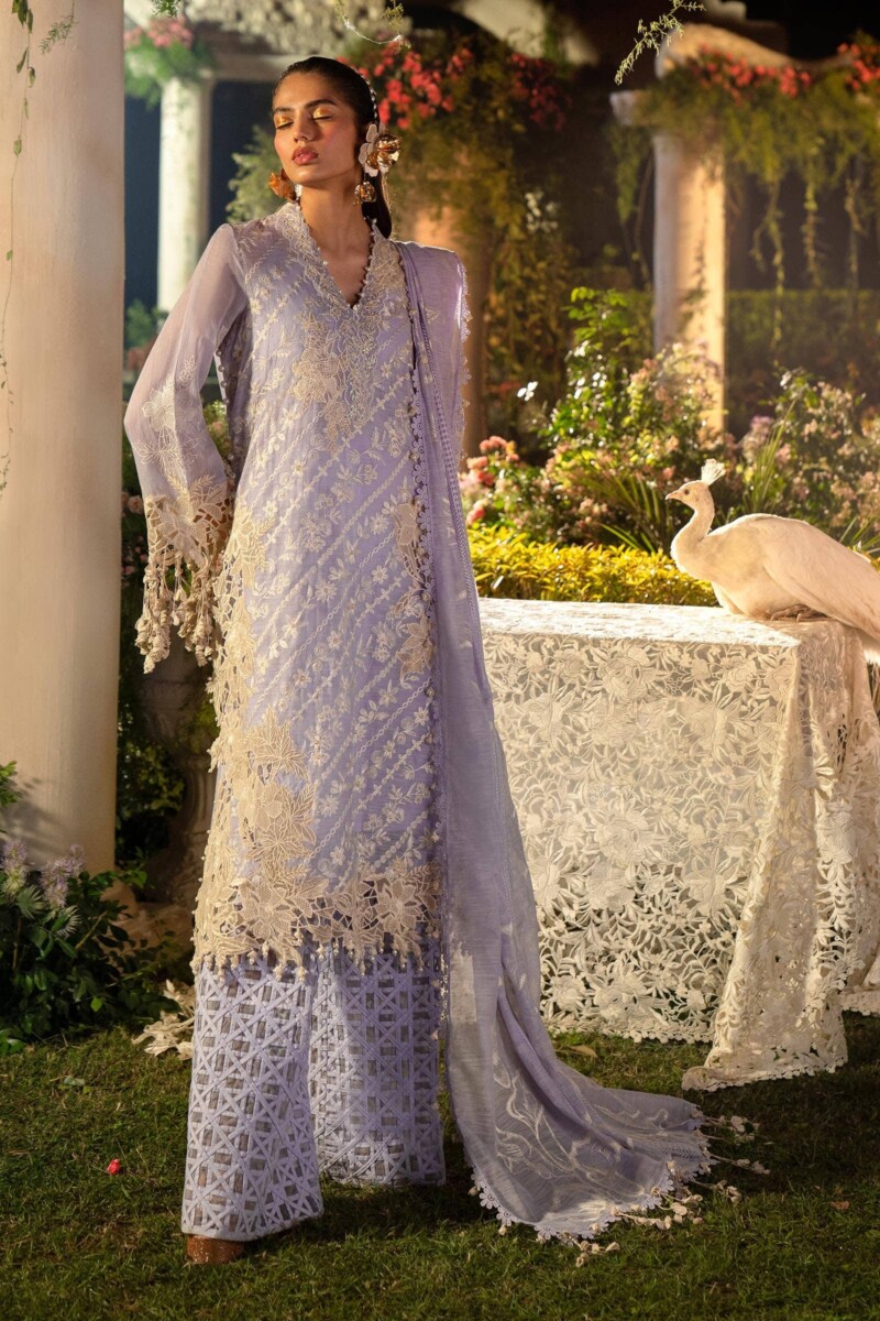 product Sana Safinaz Embroidered Lawn L241-010b-3cv 3 Piece Suit Cultural Outfit 2024