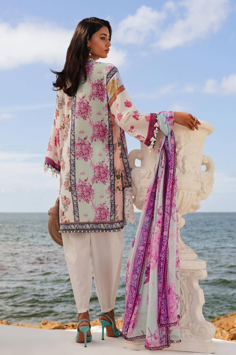 product Sana Safinaz Embroidered Lawn M241-003b-3ci 3 Piece Suit Cultural Outfit 2024