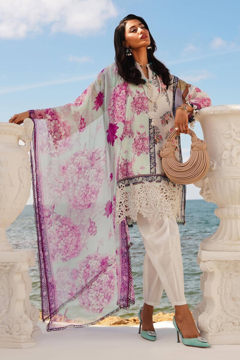 product Sana Safinaz Embroidered Lawn M241-003b-3ci 3 Piece Suit Cultural Outfit 2024