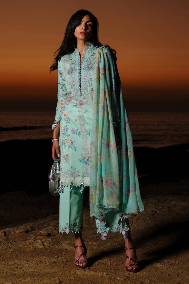 product Sana Safinaz Digital Printed Lawn M241-008b-3ci 3 Piece Suit Cultural Outfit 2024