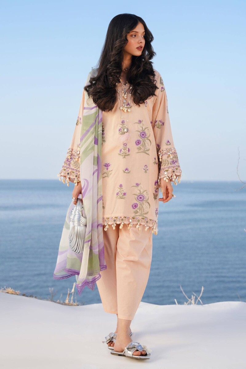 product Sana Safinaz Embroidered Lawn M241-010b-3cj 3 Piece Suit Cultural Outfit 2024