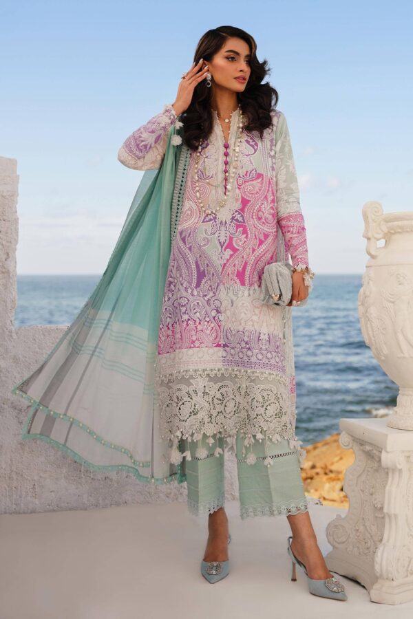 Sana Safinaz M241-015B-3Dg Printed Net