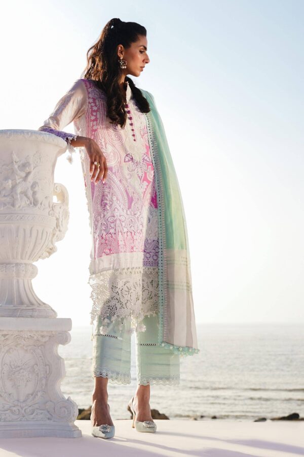 Sana Safinaz M241-015B-3Dg Printed Net