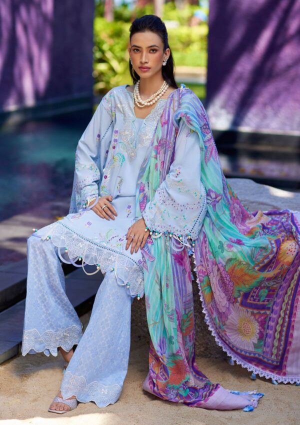 Farah Talib Aziz Callista Wedgewood Fta 06 Suay Luxury Unstitched ' Lawn Collection