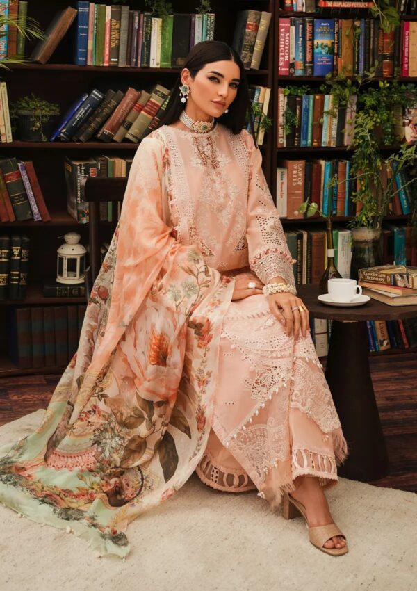 Kahf Premium Kle 3a Flamingo Luxury Luxury Lawn Collection