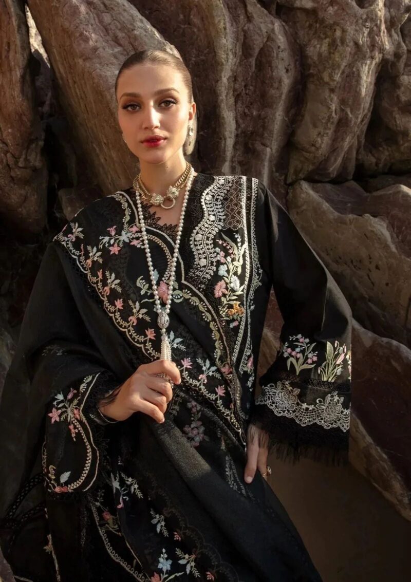 Saira Shakira D 1a Lolita Onyx Crimson Luxury Lawn Collection