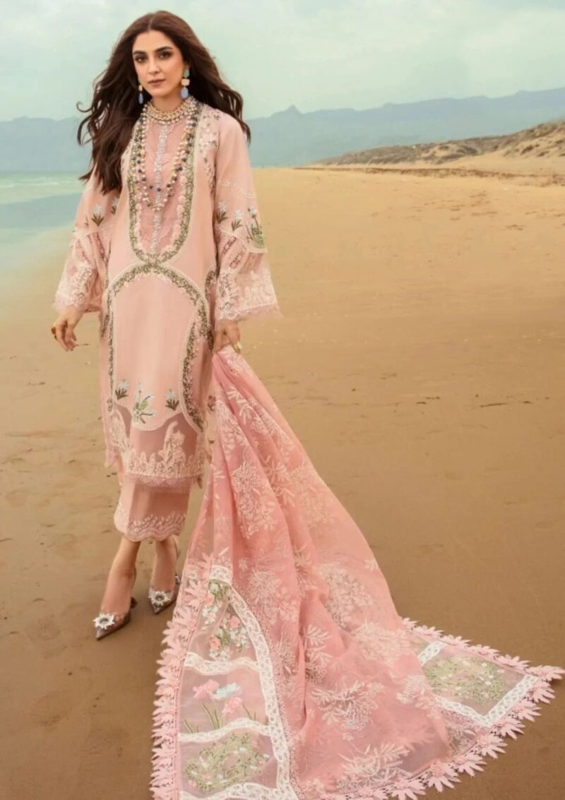 Saira Shakira D 6b Winds Of Eden Rose Crimson Luxury Lawn Collection