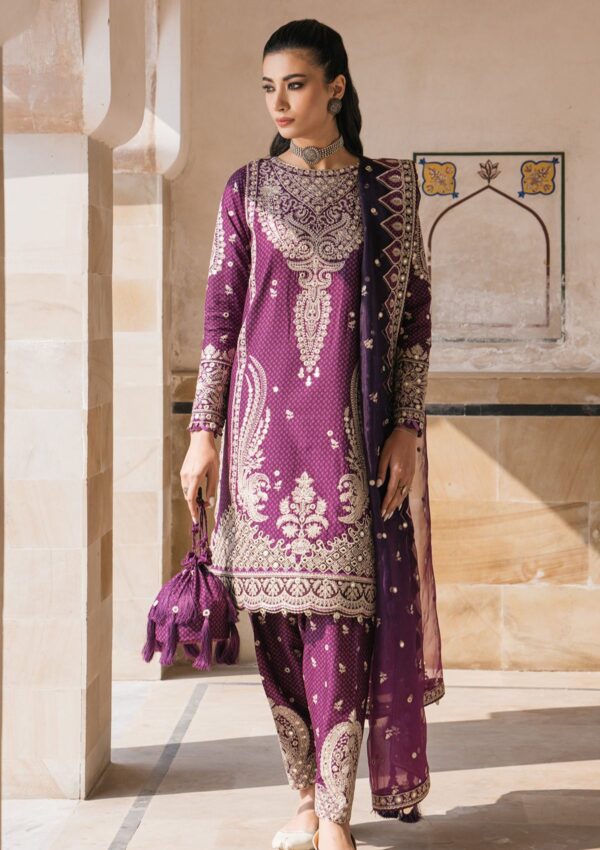 Jazmin Sll24 06 Shahkaar Lawn Collection