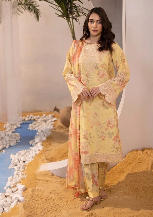 Ellena Eas L3 9 4 Summer Embroidered Lawn Collection