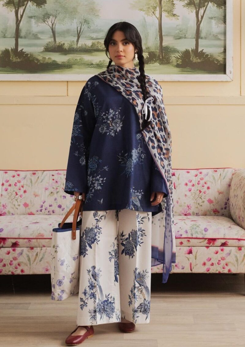 Coco By Zara Shahjahan Cza24 3 Indigo Coco Prints Lawn Collection