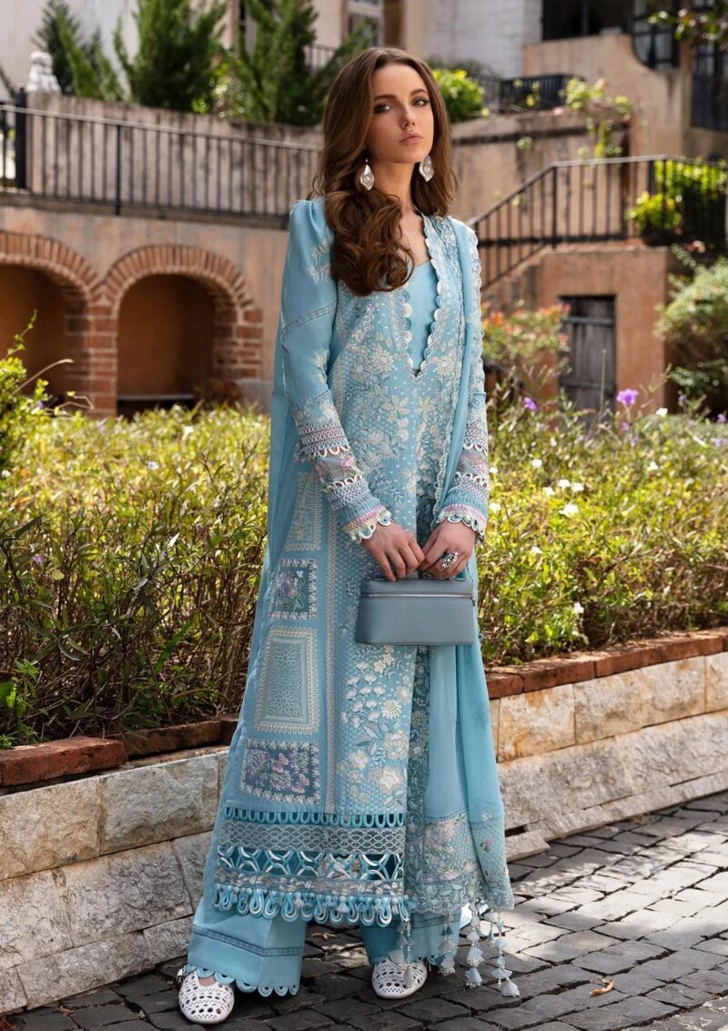 Republic Womenswear Rw24 4b Azure Ilana Lawn Collection