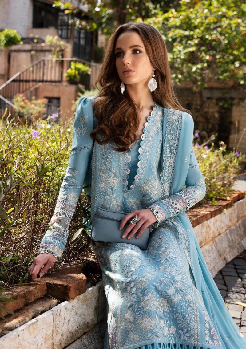 Republic Womenswear Rw24 4b Azure Ilana Lawn Collection