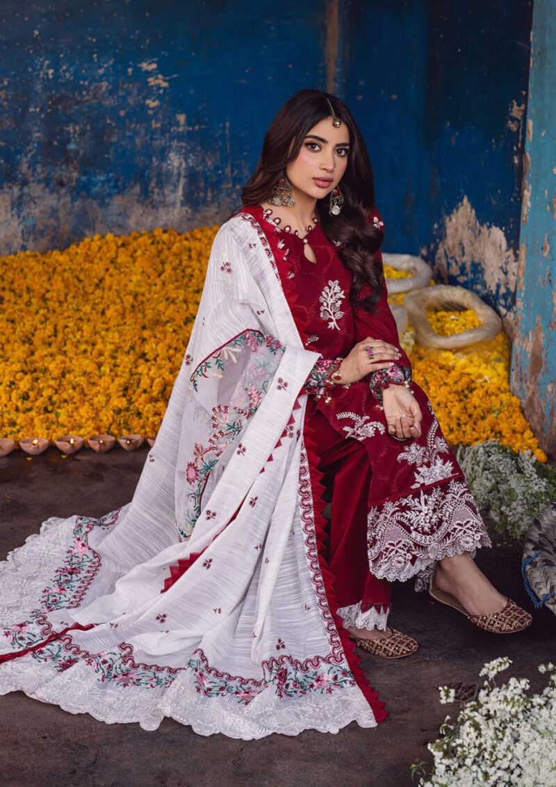 Sahane Ct 10001 Gulaab Sahakari Chikankari Lawn Collection