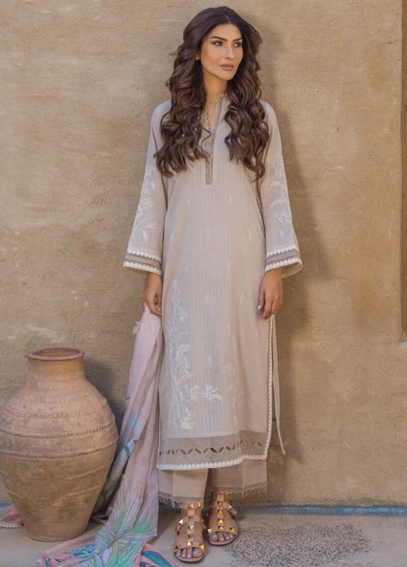 Sahar Sml24 05 L Grey Mirage Embroidered Lawn Collection