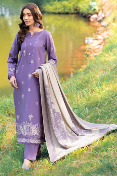 Humdum D-06 Onora Embroidered Khaddar Collection