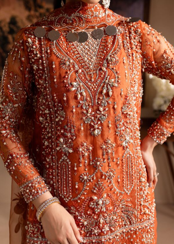 Maria Osama Khan Gulnaar Lamhay Embroidered Organza